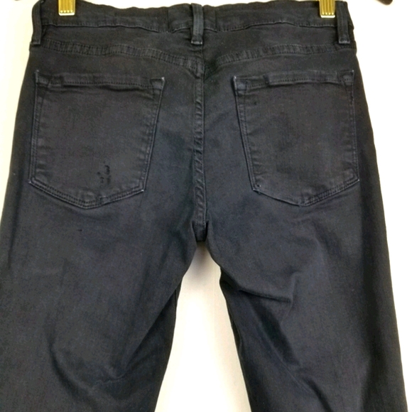 FRAME Denim Faded Black Le Skinny De Jeanne Jean Sz 26 - Picture 9 of 13